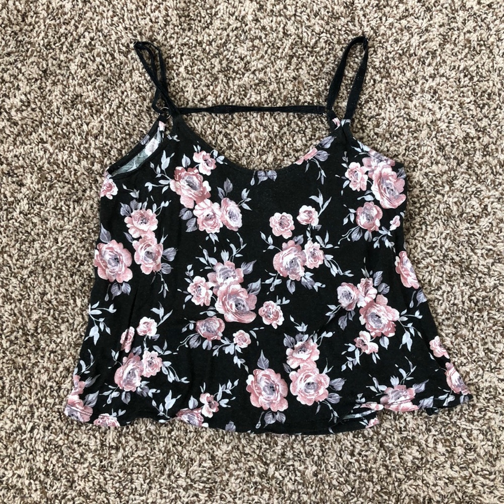 floral flowy tank top